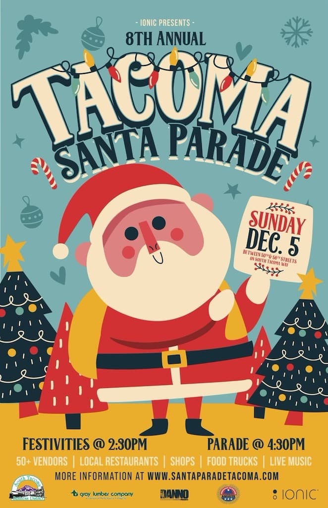 8th Annual Tacoma Santa Parade – Sunday Dec. 5th